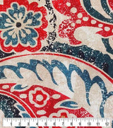 Cotton Canvas Paisley Green 44" Wide Upholstery Fabric