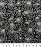 Stretch Knit Fabric Holographic Spiderweb 57" Wide POP!