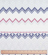 Fleece Fabric 1.5yd Sew Lush Fair Isle Knit Precut