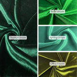 Stretch Velvet Fabric - 90% Polyester / 10% Spandex, 4-Way Stretch, 58" Width, Multiple Color Options