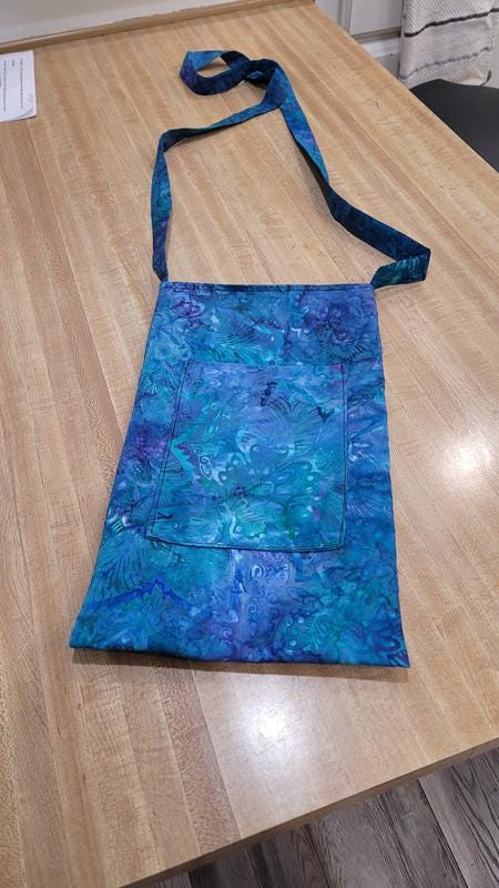 Batik Cotton Purple Blue 100% Cotton 44" Wide