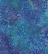 Batik Cotton Purple Blue 100% Cotton 44" Wide