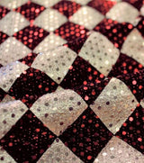 Metallic Knit Apparel Fabric The Witching Hour Diamond Print Halloween 58" Wide
