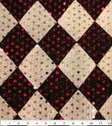 Metallic Knit Apparel Fabric The Witching Hour Diamond Print Halloween 58" Wide