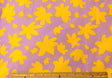 Quilting Cotton Sateen Purple & Yellow Floral 57" Wide