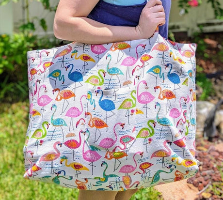 Cotton Canvas Fabric Florida Diva Flamingo 43/44" Wide Richloom