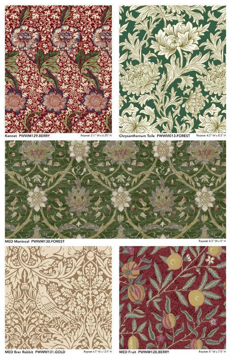 Quilting Cotton The Oxford Holiday Collection Forest William Morris