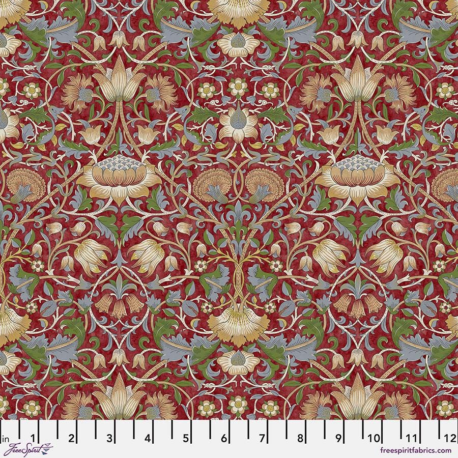 Quilting Cotton Lodden Crimson The Oxford Holiday Collection Free Spirit