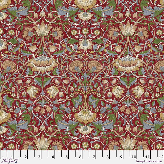 Quilting Cotton Lodden Crimson The Oxford Holiday Collection Free Spirit