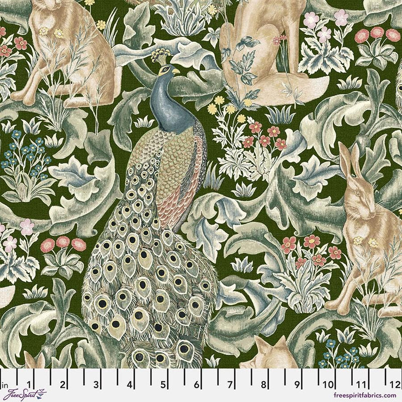 Quilting Cotton The Oxford Holiday Collection Forest Wooded William Morris