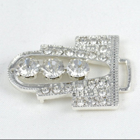 Rhinestone Clasp Buckle Gold Silver