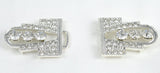 Rhinestone Clasp Buckle Gold Silver