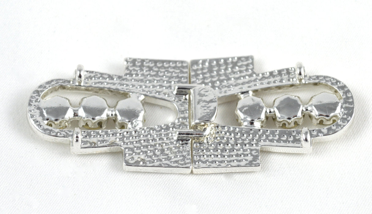 Rhinestone Clasp Buckle Gold Silver