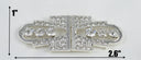 Rhinestone Clasp Buckle Gold Silver