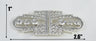 Rhinestone Clasp Buckle Gold Silver