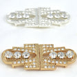 Rhinestone Clasp Buckle Gold Silver