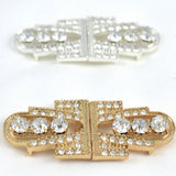Rhinestone Clasp Buckle Gold Silver