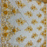 VT-32 3D Beaded Lace Fabric - Burgundy, 54-55" Width (1 Yard)