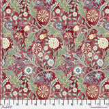 Quilting Cotton The Oxford Holiday Collection Crimson Floral William Morris