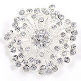 Rhinestone Brooch Starburst Pin