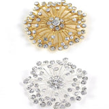 Rhinestone Brooch Starburst Pin