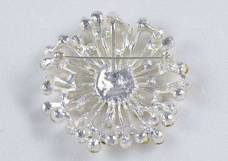Rhinestone Brooch Starburst Pin