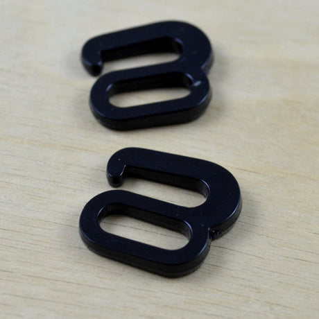 Plastic Hook Swimwear Closure Black