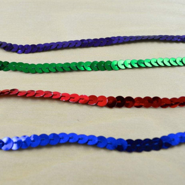 Sequined Trim Single Line 4 Yards
