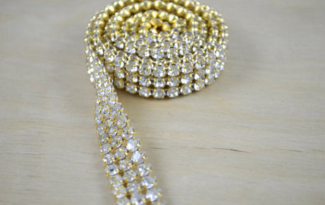Rhinestone Trim 3/4 Inch Banded