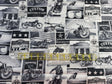 Quilting Cotton Packed Vintage Motorcycle Signs Grey Timeless Treasures