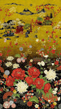 Fabric Panel Lotus Garden Metallic 24" Timeless Treasures