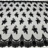 Luxury 3D Floral Beaded Lace Fabric - Embellished Mesh With Pearls, Black, Burgundy, Champagne, Dusty Rose, Hunter Green, Ivory, Lilac, Navy, Sage Mint, Baby Blue