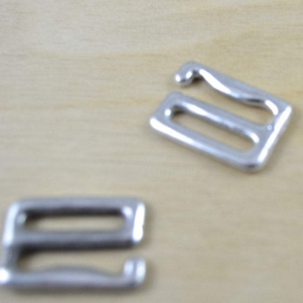 Metal Strap Hooks Silver 1/2 to 1 Inch