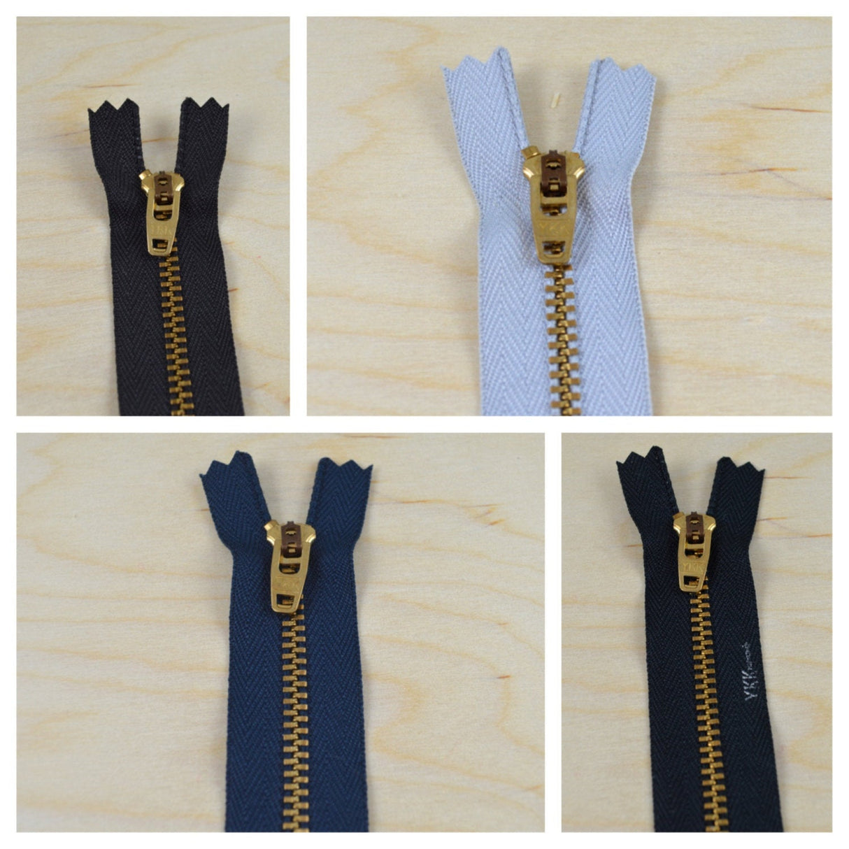 Metal Zipper Gold 9 Inch YKK
