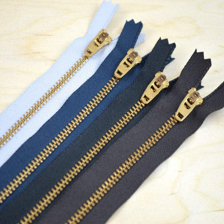 Metal Zipper Gold 9 Inch YKK