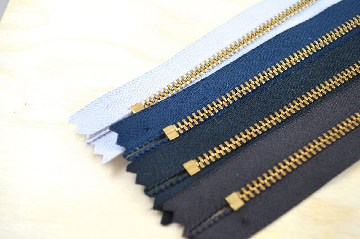 Metal Zipper Gold 9 Inch YKK