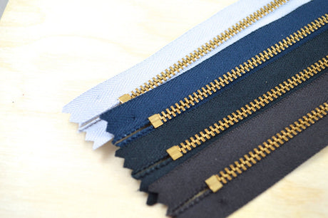 Metal Zipper Gold 9 Inch YKK