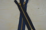 Metal Zipper 7 Inch Gold YKK