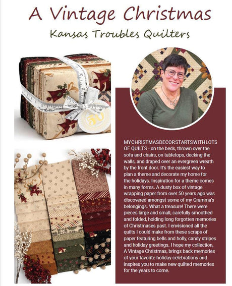Quilting Cotton A Vintage Christmas Christmas Moda