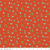 Quilting Cotton Jingle Bells Holly Birds Red Riley Blake