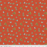 Quilting Cotton Jingle Bells Holly Birds Red Riley Blake