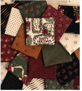 Quilting Cotton A Vintage Christmas Gold Moda
