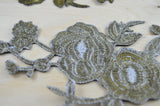 Brass Flower Iron-On Patch