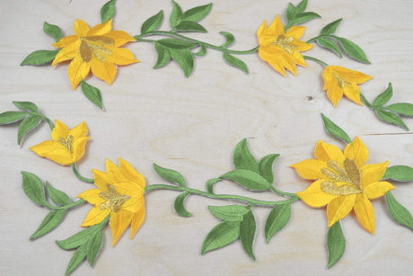 Lily Flower Iron-On Patch Applique
