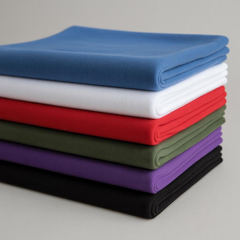 Anti-Pill Polar Fleece Fabric - Baby Blue, Black, Charcoal, Dk Yellow Gold, Fuchsia, Heather Grey, Hunter Green, Kelly Green, Lavender, Lime, Lt Yellow, Mushroom, Navy, Orange, Pink, Purple, Red, Royal Blue, Taupe, White