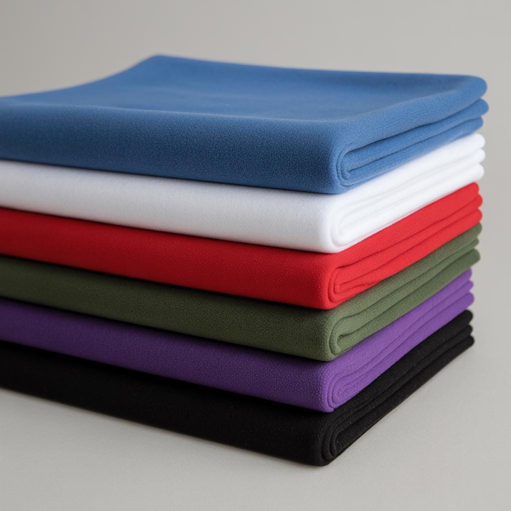 Anti-Pill Polar Fleece Fabric - Baby Blue, Black, Charcoal, Dk Yellow Gold, Fuchsia, Heather Grey, Hunter Green, Kelly Green, Lavender, Lime, Lt Yellow, Mushroom, Navy, Orange, Pink, Purple, Red, Royal Blue, Taupe, White