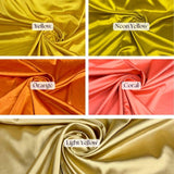 Premium Bridal Satin Satin Fabric - 60" Wide, Multiple Colors (1 Yard)