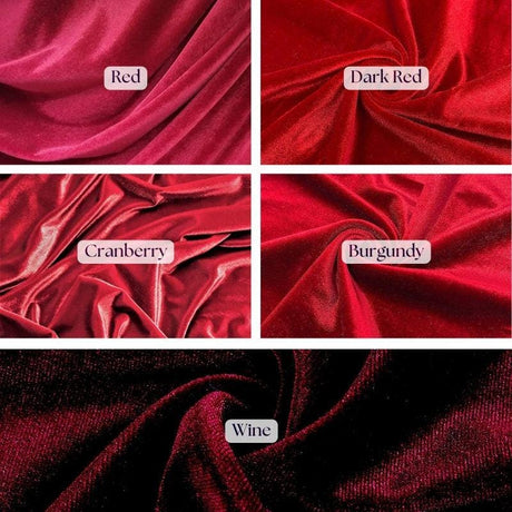 Luxury 4-Way Stretch Velvet Fabric - Soft, Smooth, Elegant, 58" Width