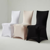 Event Spandex Chair Covers Spandex Fabric - Black, Ivory, White