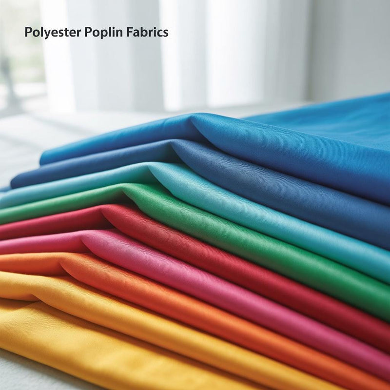 Polyester Poplin Fabric - Multiple Colors, 60" Width